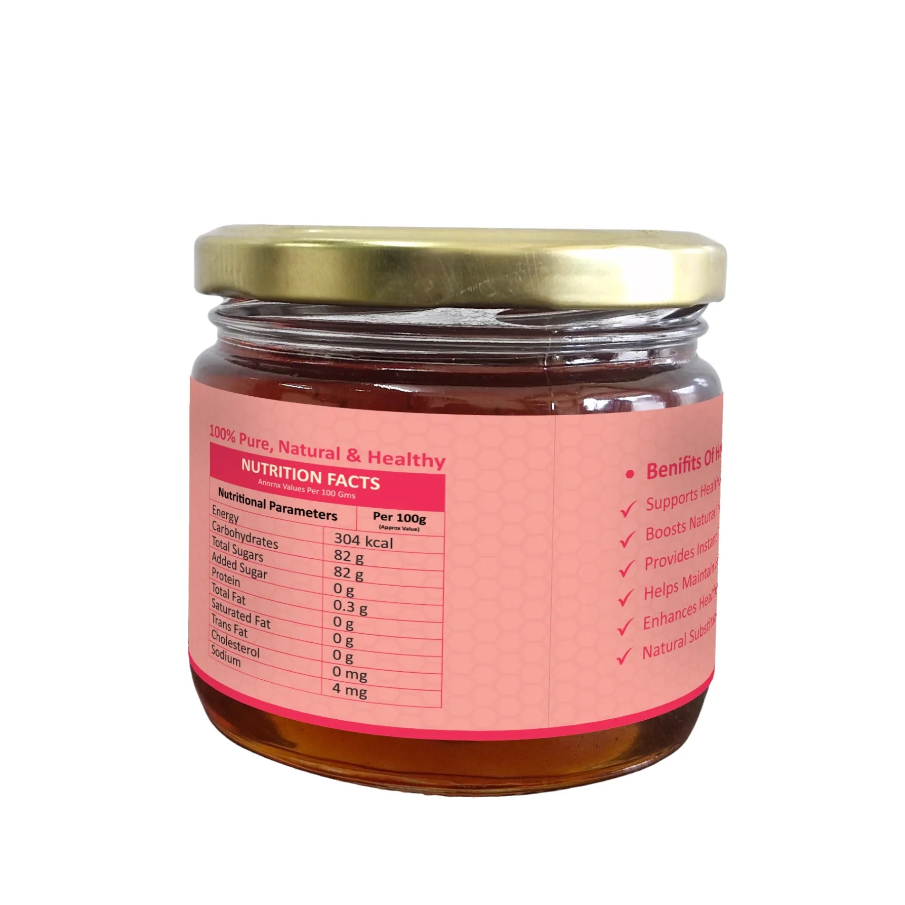 Hive & Harvest Organic Litchi Honey 400 GM| 100% Pure & Natural | Rich in Antioxidants | Natural Sugar Substitute