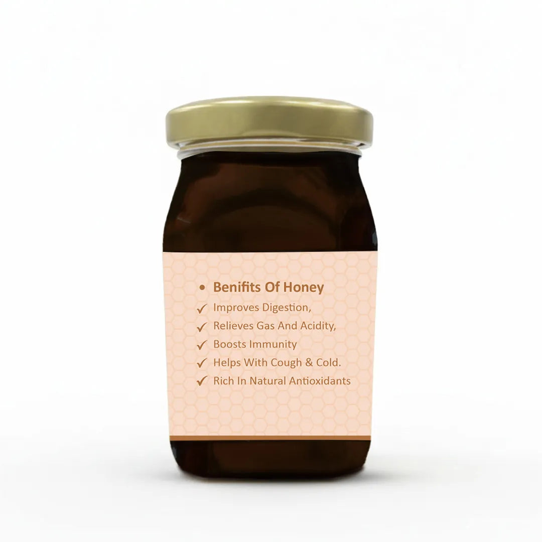 Hive & Harvest Organic Ajwain Honey  250 GM | 100% Pure & Natural | Rich in Antioxidants | Supports Digestion & Immunity