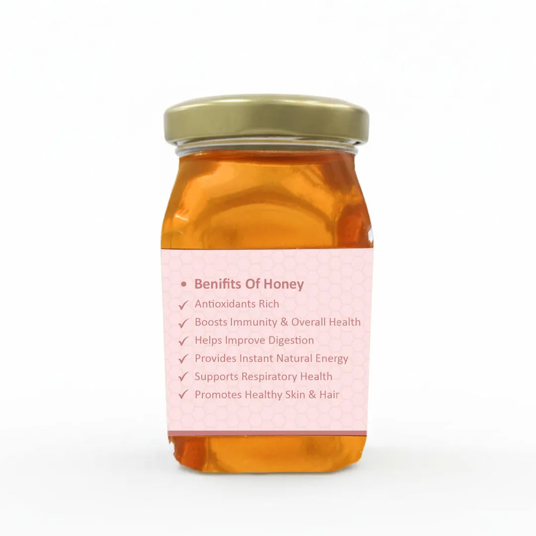 Hive & Harvest Organic Multiflora Honey 250 GM | 100% Pure & Natural | Antioxidant Rich | No Added Sugar